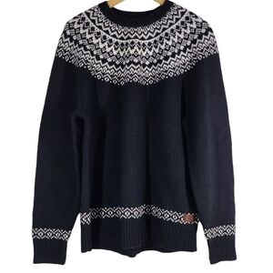 Dockers Premium Edition Wool Blend Sweater‎ Size L Black and White